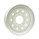 61-16M8   16" 8 bolt White MOD Steel Trailer Rim