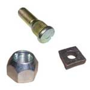 Stainless Steel Snowmobile Trailer Tie Down Plate - 1/2 Inch Nut